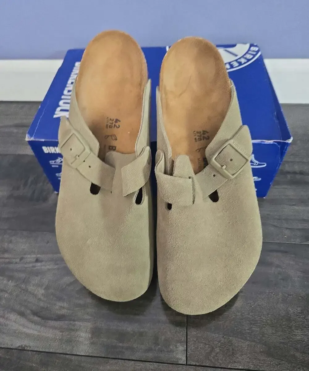 ** New Birkenstock Boston faded khaki size 42